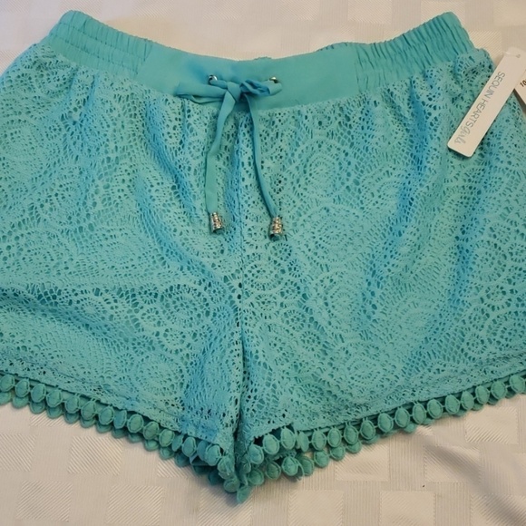 Sequin Hearts Girls Pull On Lace Shorts XL NWT Aqa - Picture 2 of 8
